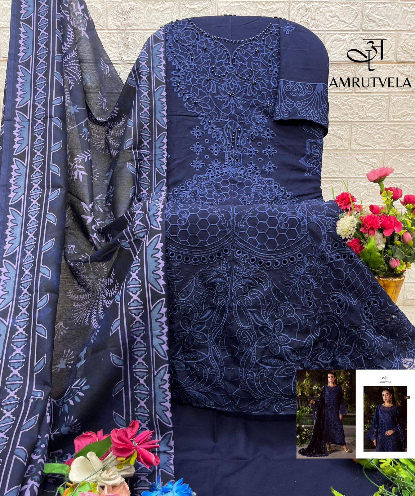 MAHNOOR Luxury Rayon Collection by Amrutvela textile 1601 TO 1606 SERIES Pakistani Stylish Embroidered Pure Rayon Dresses At Wholesale Price